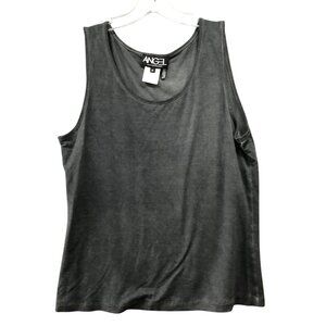 Angel Apparel Tank Top Womens M Gray Garment Dyed Sunwashed Rayon